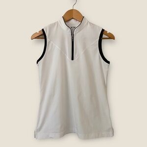 Adidas Athletic Sleeveless Golf Polo Shirt Small